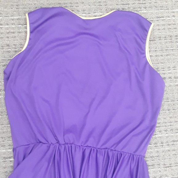 Rejoice Dance Ministry Sleeveless Purple and Gold Praise Dance Dress - Size 4X - Picture 7 of 12